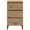 vidaXL Bedside Cabinet Artisan oak 40 x 35 x 70 cm Engineered wood
