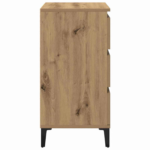vidaXL Bedside Cabinet Artisan oak 40 x 35 x 70 cm Engineered wood