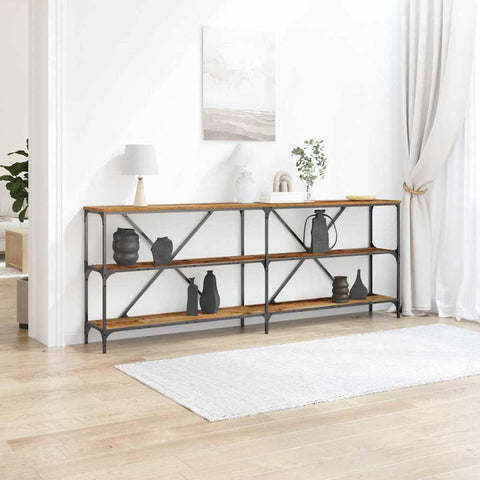 vidaXL Console Table with Shelf Other Old Wood 200 x 30 x 75 cm