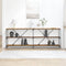 vidaXL Console Table with Shelf with Storage Old Wood 200 x 30 x 75 cm