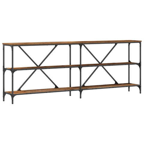 vidaXL Console Table with Shelf Other Old Wood 200 x 30 x 75 cm