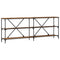 vidaXL Console Table with Shelf with Storage Old Wood 200 x 30 x 75 cm