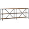 vidaXL Console Table with Shelf with Storage Old Wood 200 x 30 x 75 cm