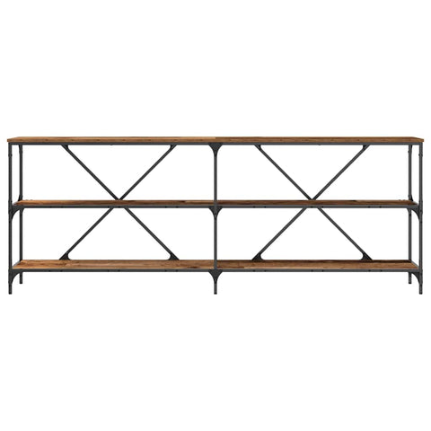 vidaXL Console Table with Shelf Other Old Wood 200 x 30 x 75 cm
