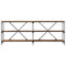 vidaXL Console Table with Shelf with Storage Old Wood 200 x 30 x 75 cm