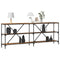 vidaXL Console Table with Shelf with Storage Old Wood 200 x 30 x 75 cm