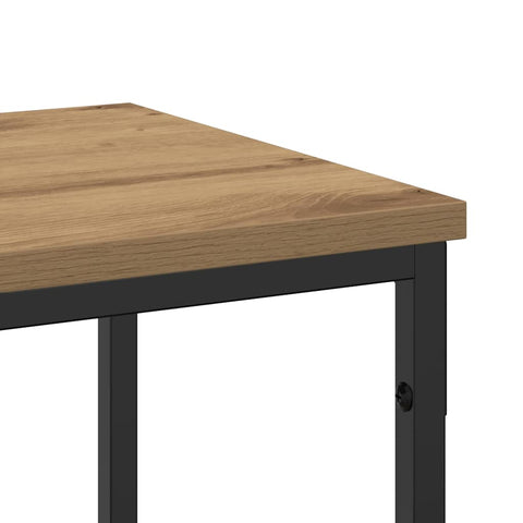 vidaXL Console Table with Shelf Artisan oak 200 x 30 x 75 cm