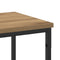 vidaXL Console Table with Shelf Artisan oak 200 x 30 x 75 cm