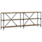 vidaXL Console Table with Shelf Artisan oak 200 x 30 x 75 cm