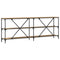 vidaXL Console Table with Shelf Artisan oak 200 x 30 x 75 cm