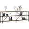 vidaXL Console Table with Shelf Artisan oak 200 x 30 x 75 cm