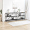 vidaXL Console Table with Shelf Black oak 200 x 30 x 75 cm