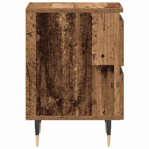 vidaXL Bedside Cabinet Old wood 40 x 35 x 50 cm Engineered wood
