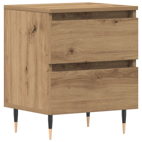 vidaXL Bedside Cabinet Artisan oak 40 x 35 x 50 cm Engineered wood