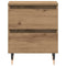 vidaXL Bedside Cabinet Artisan oak 40 x 35 x 50 cm Engineered wood