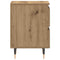 vidaXL Bedside Cabinet Artisan oak 40 x 35 x 50 cm Engineered wood
