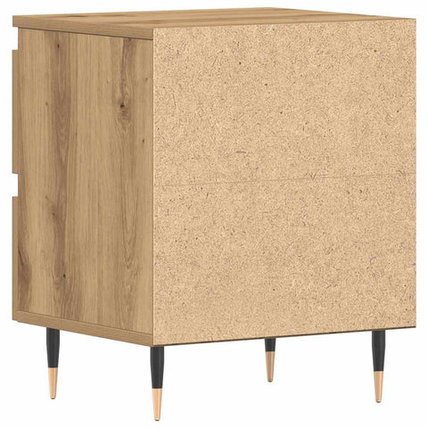 vidaXL Bedside Cabinet with Drawer 2 pcs Artisan oak 40 x 35 x 50 cm