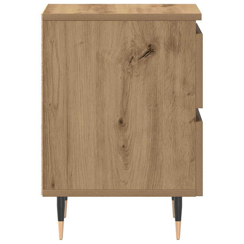 vidaXL Bedside Cabinet with Drawer 2 pcs Artisan oak 40 x 35 x 50 cm