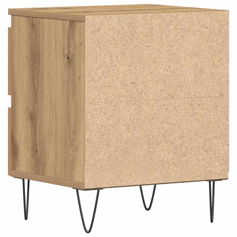 vidaXL Bedside Cabinet Artisan oak 40 x 35 x 50 cm Engineered wood