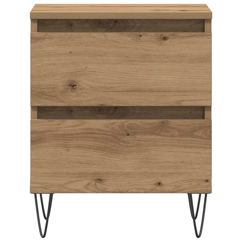 vidaXL Bedside Cabinet Artisan oak 40 x 35 x 50 cm Engineered wood