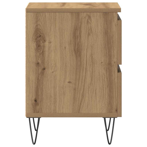 vidaXL Bedside Cabinet Artisan oak 40 x 35 x 50 cm Engineered wood