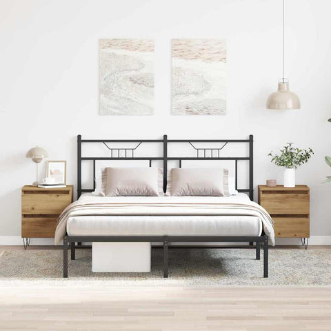 vidaXL Bedside Cabinet with Drawer 2 pcs Artisan oak 40 x 35 x 50 cm