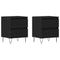 vidaXL Bedside Cabinet 2 pcs Black oak 40 x 35 x 50 cm Engineered wood