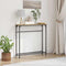 vidaXL Console Table with Shelf Artisan oak 75 x 19.5 x 75 cm