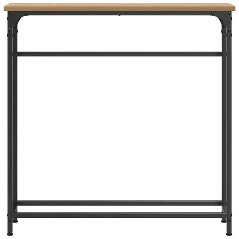 vidaXL Console Table with Shelf Artisan oak 75 x 19.5 x 75 cm