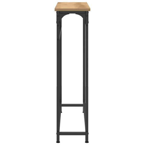 vidaXL Console Table with Shelf Artisan oak 75 x 19.5 x 75 cm