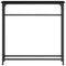 vidaXL Console Table with Shelf Black oak 75 x 19.5 x 75 cm