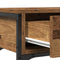 vidaXL Console Table with Drawer with Shelf Old wood 100 x 25 x 75 cm