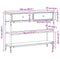 vidaXL Console Table with Drawer Artisan oak 100 x 25 x 75 cm