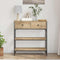 vidaXL Console Table with Drawer Artisan oak 72.5 x 25 x 75 cm