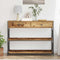 vidaXL Console Table with Drawer with Shelf Old wood 100 x 28 x 75 cm