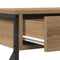 vidaXL Console Table with Drawer Artisan oak 100 x 28 x 75 cm