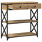 vidaXL Console Table with Drawer Artisan oak 75 x 28 x 75 cm