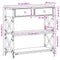 vidaXL Console Table with Drawer Artisan oak 75 x 28 x 75 cm