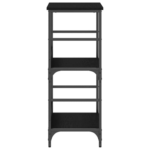 vidaXL Bookshelf Black oak 50x33x82cm Engineered Wood