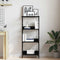 vidaXL Bookshelf Black oak 50x33x117.5cm EngineeredWood