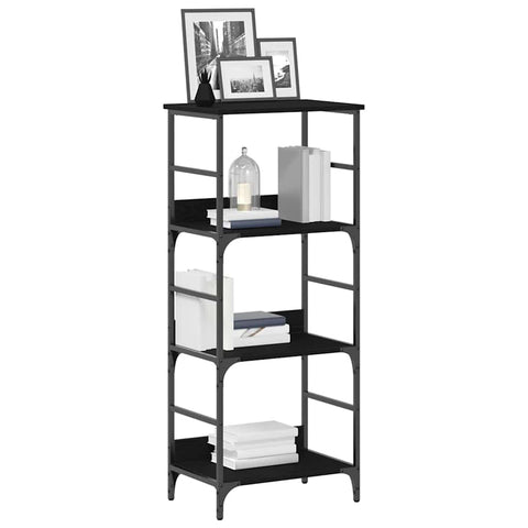 vidaXL Bookshelf Black oak 50x33x117.5cm EngineeredWood