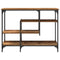 vidaXL Console Table with Shelf with Storage Old wood 100 x 35 x 75 cm