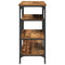 vidaXL Console Table with Shelf with Storage Old wood 100 x 35 x 75 cm