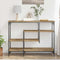 vidaXL Console Table with Shelf Artisan oak 100 x 35 x 75 cm