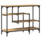 vidaXL Console Table with Shelf Artisan oak 100 x 35 x 75 cm