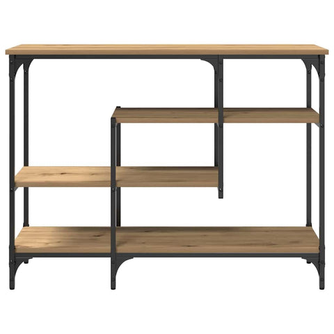 vidaXL Console Table with Shelf Artisan oak 100 x 35 x 75 cm