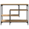 vidaXL Console Table with Shelf Artisan oak 100 x 35 x 75 cm