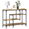 vidaXL Console Table with Shelf Artisan oak 100 x 35 x 75 cm