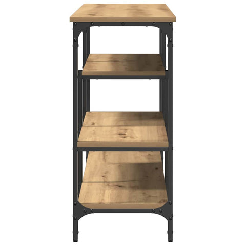 vidaXL Console Table with Shelf Artisan oak 100 x 35 x 75 cm