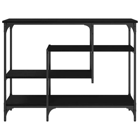 vidaXL Console Table with Shelf Black oak 100 x 35 x 75 cm